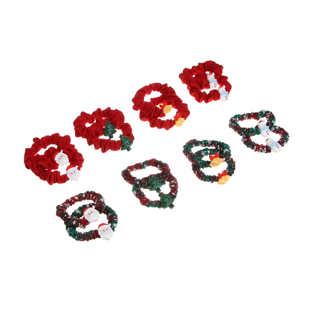 Резинки для волос 2 шт, тм ЮНИLOOK, d5см, полимер, 4 дизайна, #5, арт.№ 322-308