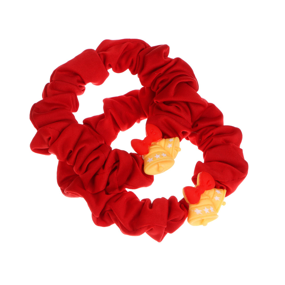 Резинки для волос 2 шт, тм ЮНИLOOK, d5см, полимер, 4 дизайна, #5, арт.№ 322-308