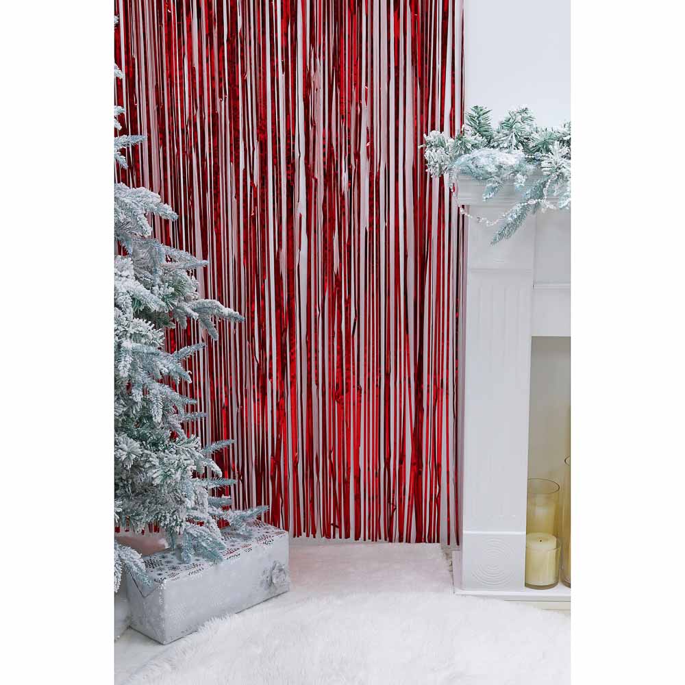 СНОУ БУМ Занавеска из дождика, 200х100см, ПЭТ, 6 цветов, арт.№ 315-002