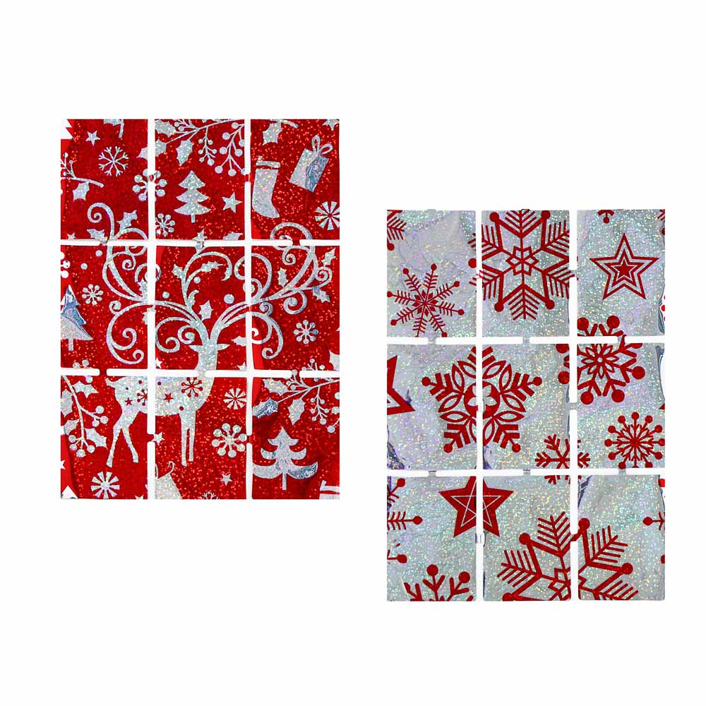 СНОУ БУМ Занавеска из дождика, с рисунком, 200х100см, ПЭТ, 2 дизайна, арт.№ 315-004