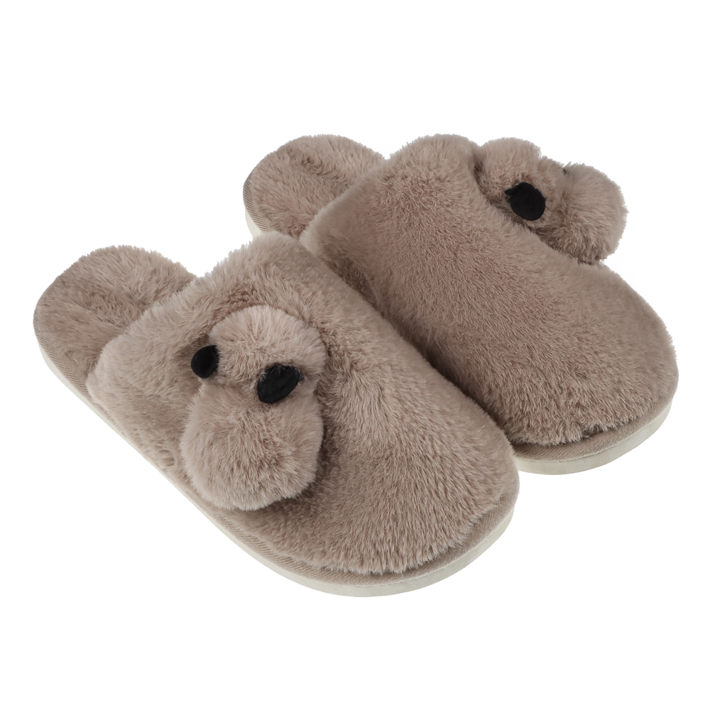 Обувь домашняя кролик, размер 36-37, цвет бежевый, #7, арт.№ 299-265