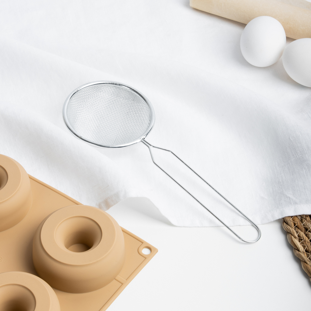 Сито с ободом и ручкой 8см, металл, арт.№ 886-061