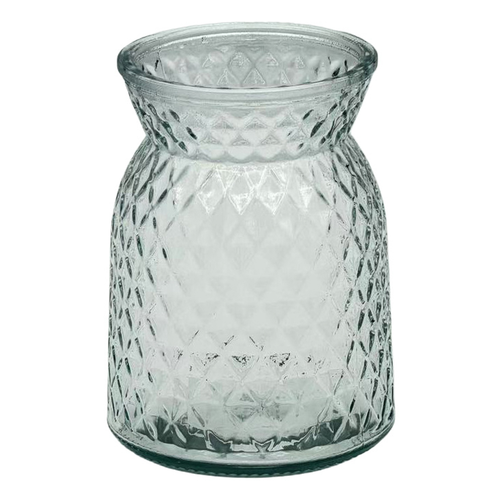 Ваза тм MILLIMI Ромб Бантик, 16x9x11,5см, стекло, инд, упак, арт.№ 844-133