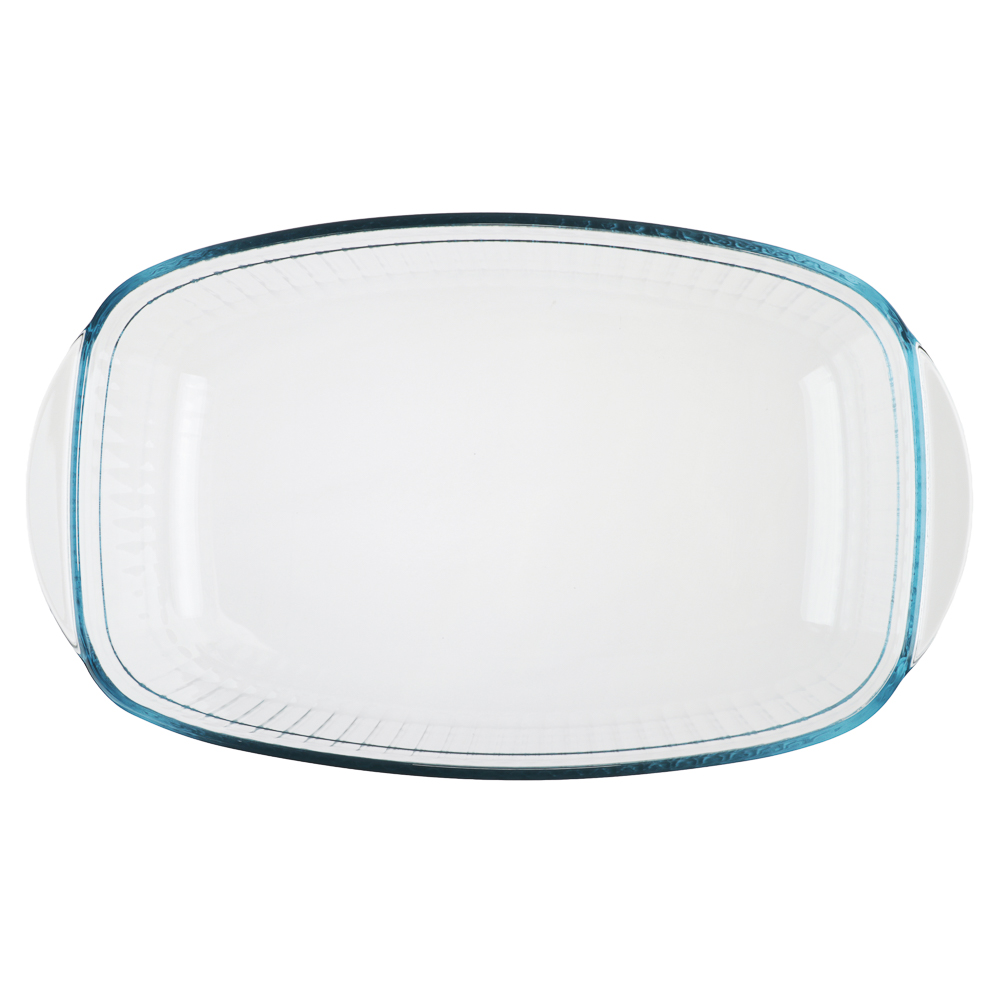 SATOSHI Утятница жаропрочная, рельеф, стекло, 37х22х9см, 4.5л, арт.№ 825-050