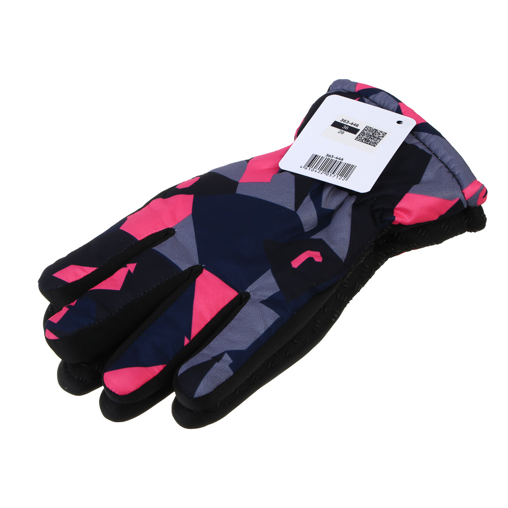 GALANTE Перчатки подростковые утепленные, р.16, 100% полиэстер, разноцветные, ОЗ25-30, арт.№ 363-446