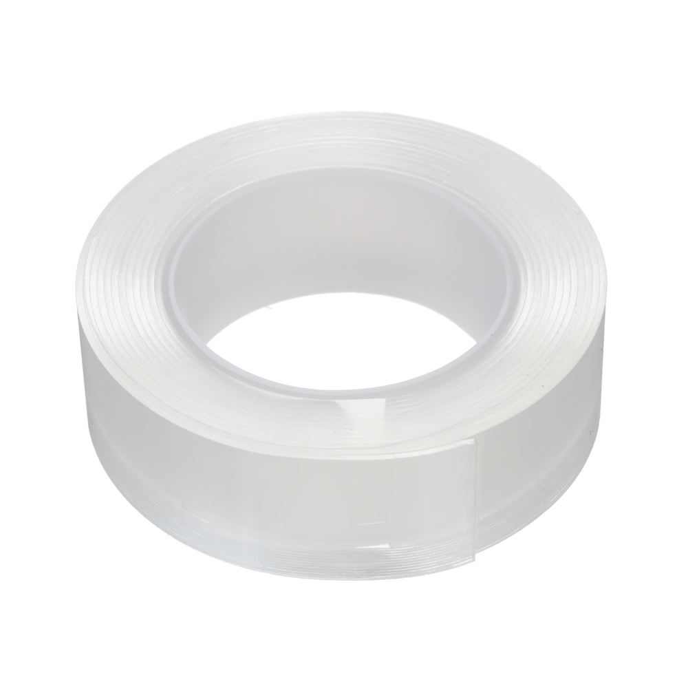 Клейкая лента двусторонняя, многоразовая, тм ЕРМАК, 20мм х 2м x 1мм, арт.№ 446-061