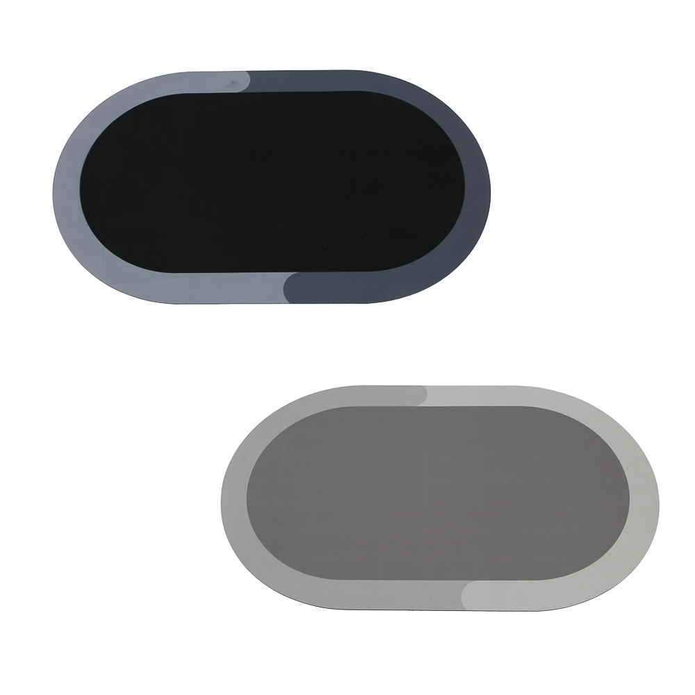 VETTA Коврик для ванной комнаты, 50x80 см, 70% полиэстер, 30% резина, 2 цвета, арт.№ 462-809