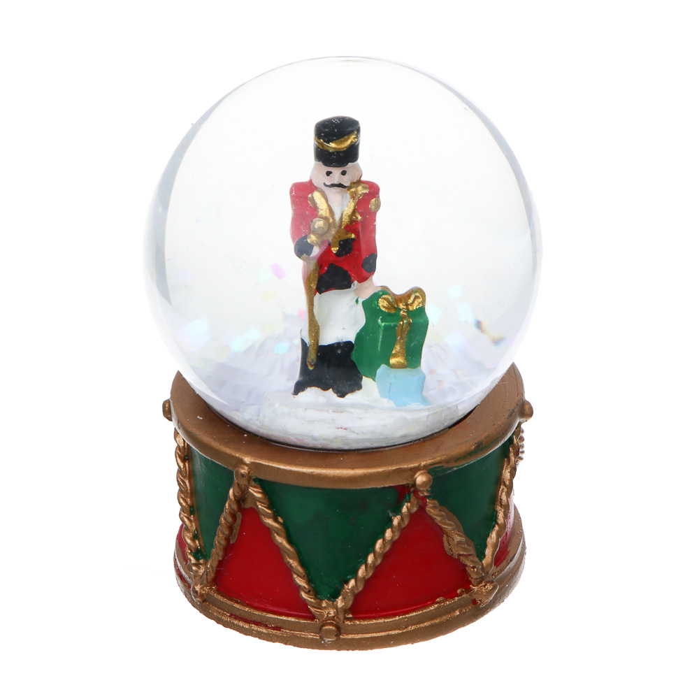 СНОУ БУМ Снежный шар Щелкунчик, 4,5x6,5 см, полистоун, стекло, 26-479, арт.№ 770-102