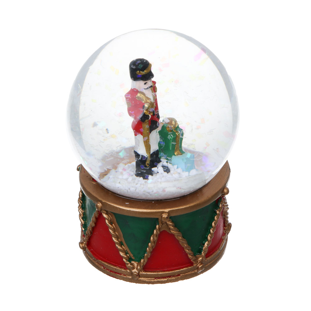 СНОУ БУМ Снежный шар Щелкунчик, 4,5x6,5 см, полистоун, стекло, 26-479, арт.№ 770-102