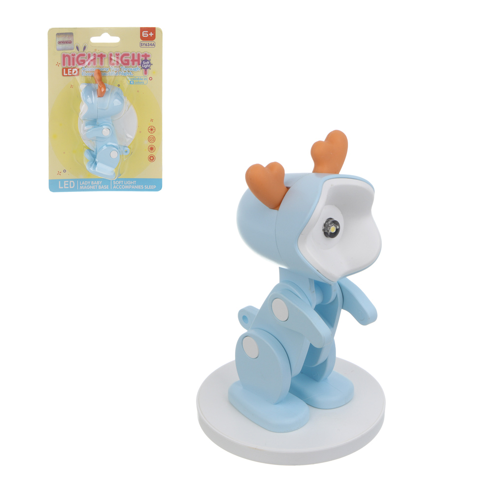 ИГРОЛЕНД Фонарик-мини "Питомец" 6,3x3,25x6,25 см, пластик, 3xLR41, 2 вида, арт.№ 278-141