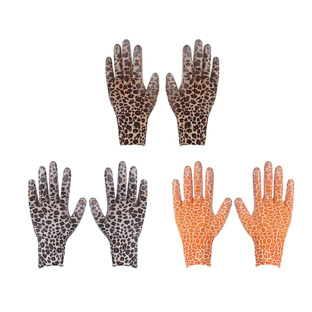 INBLOOM Перчатки садовые с ПУ полуобливом, полиэстер, р.9, 22см, 20г, арт.№ 180-029