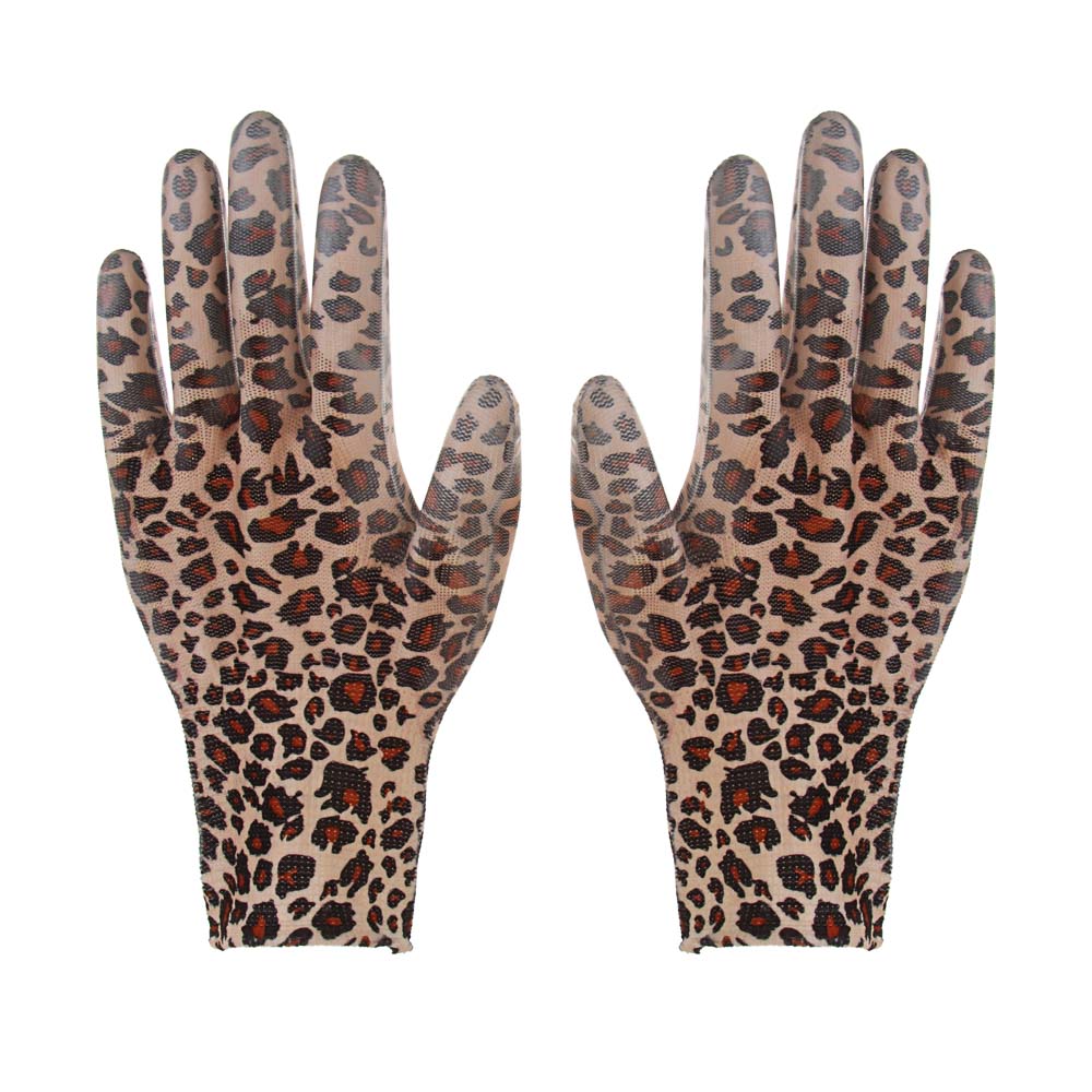 INBLOOM Перчатки садовые с ПУ полуобливом, полиэстер, р.9, 22см, 20г, арт.№ 180-029