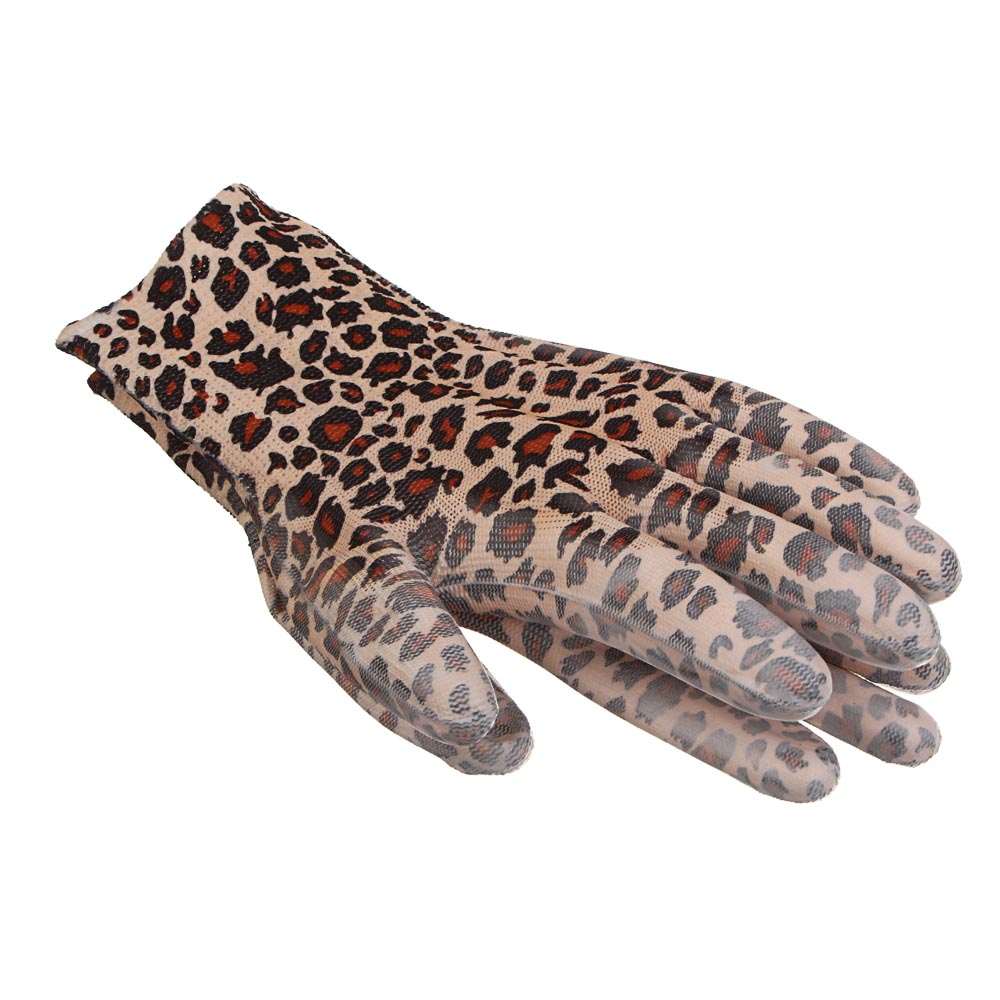 INBLOOM Перчатки садовые с ПУ полуобливом, полиэстер, р.9, 22см, 20г, арт.№ 180-029