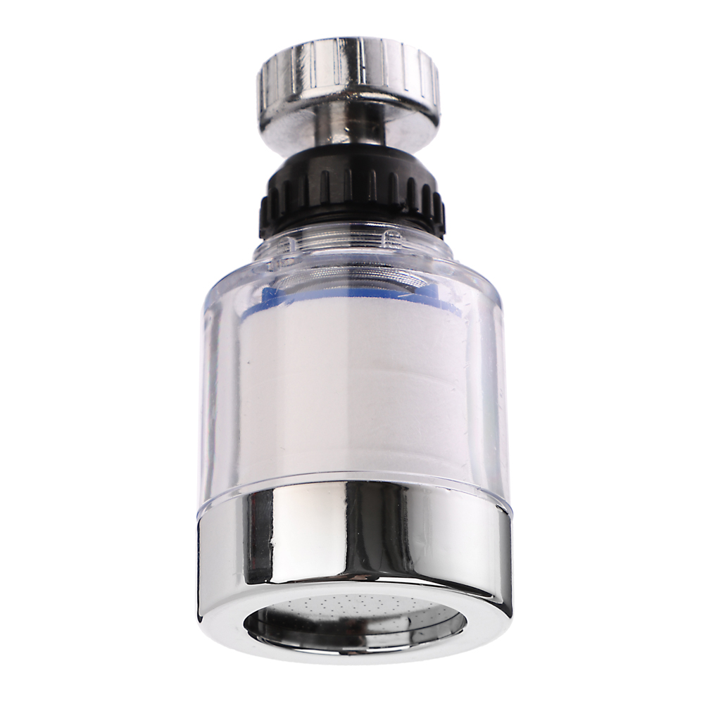 Аэратор-насадка для смесителя, с фильтром, пластик, прозрачный/хром, арт.№ 565-155