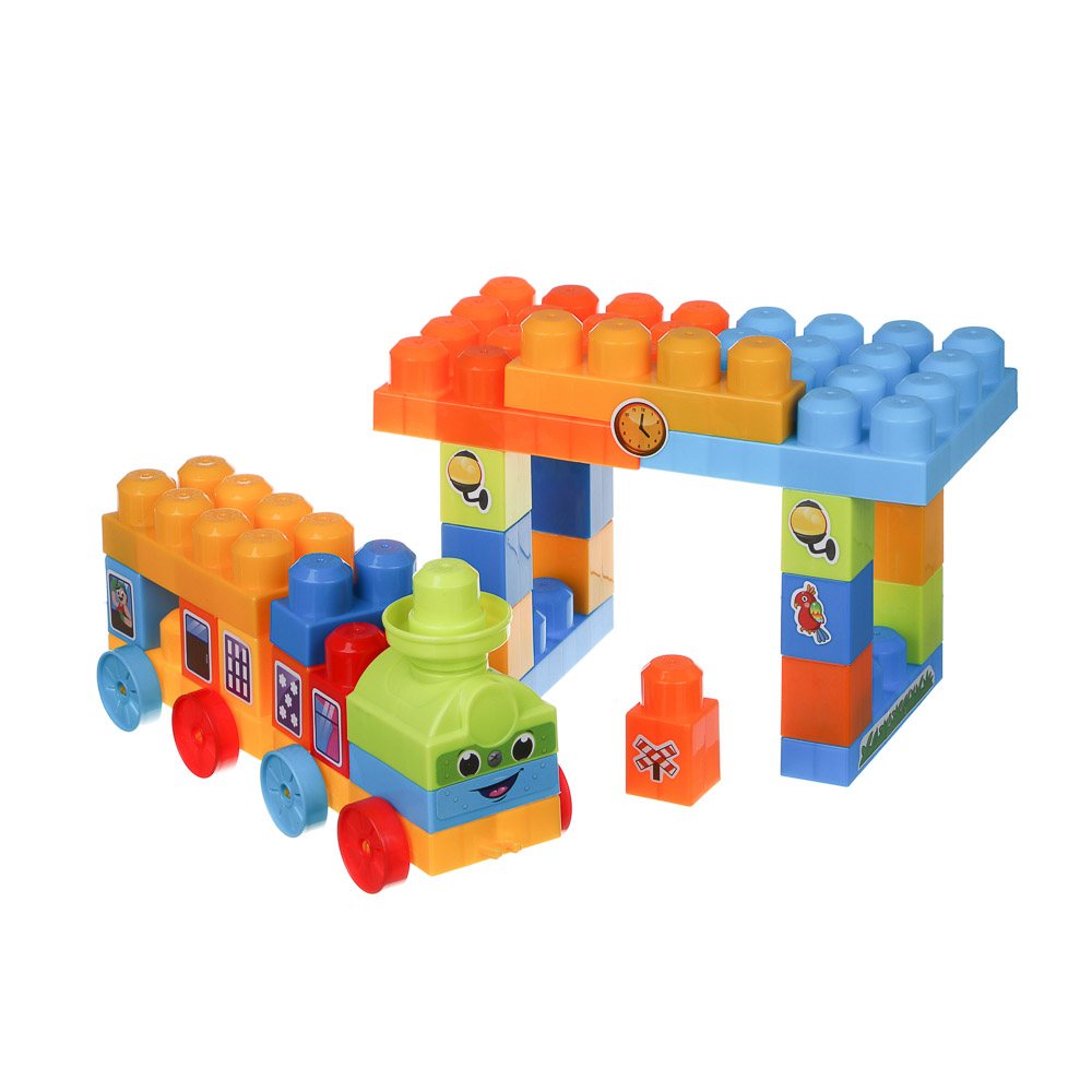 Конструктор для малышей, 32 детали, пластик, 32х14х18,7см, арт.№ 859-099