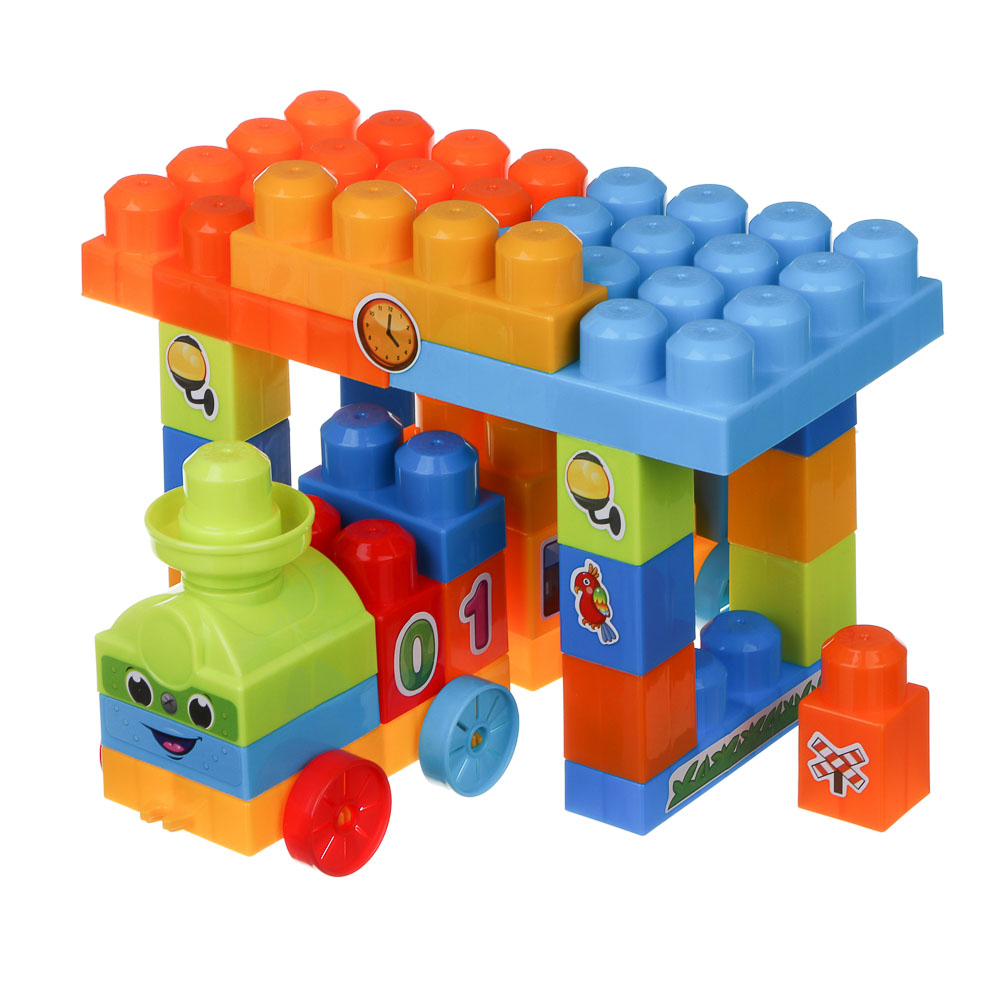 Конструктор для малышей, 32 детали, пластик, 32х14х18,7см, арт.№ 859-099