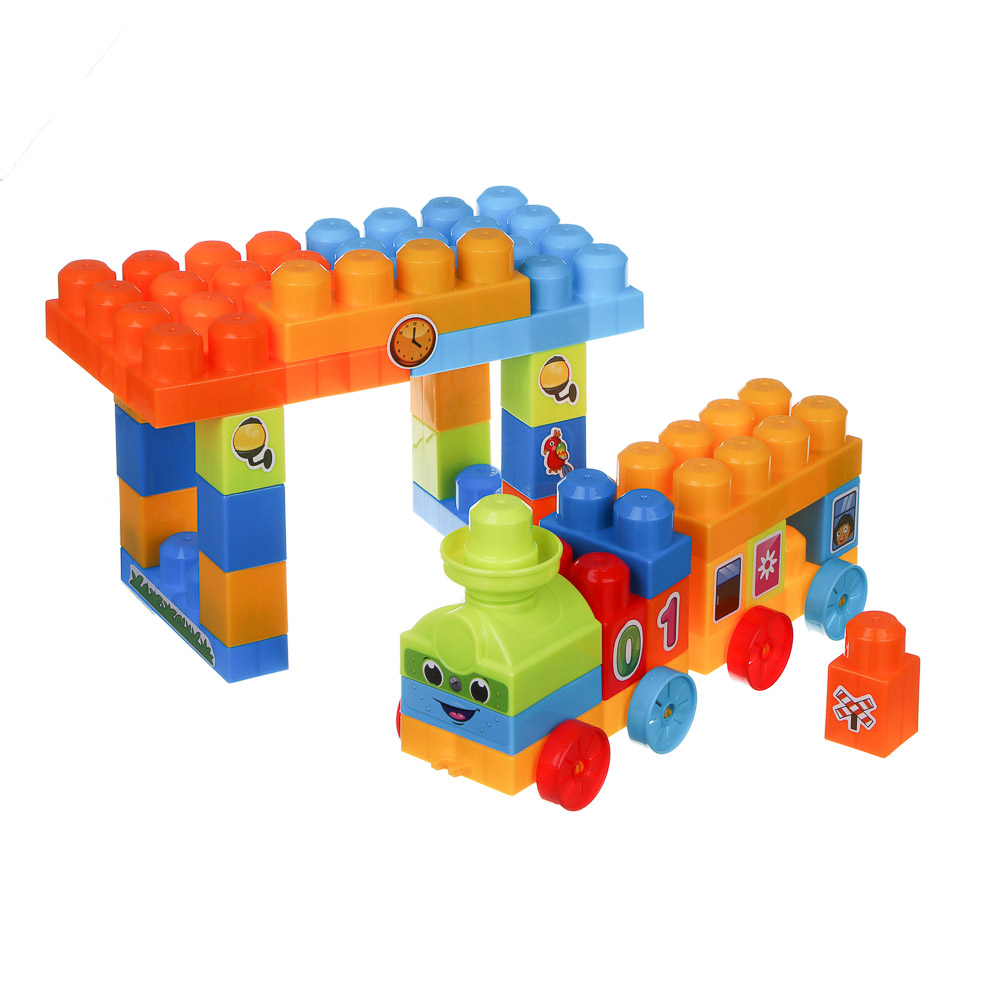 Конструктор для малышей, 32 детали, пластик, 32х14х18,7см, арт.№ 859-099