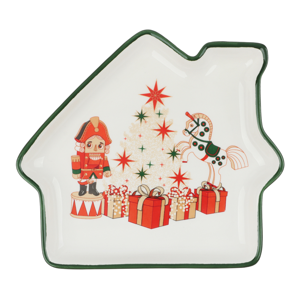 MILLIMI Щелкунчик Блюдо в форме домика, 20х18х3см, керамика — купить в МПР MILLIMI Щелкунчик Блюдо в форме домика, 20х18х3см, керамика, арт.№ 820-703