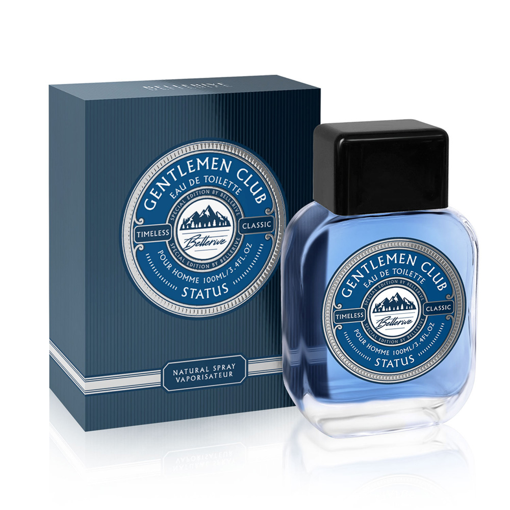 Туалетная вода мужская тм BELLERIVE Gentlemen club status, 100 мл, арт.№ 313-404
