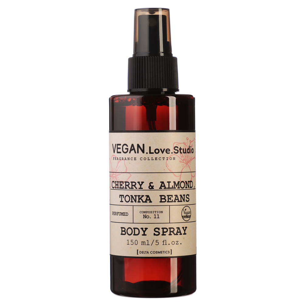 Парфюмированный спрей для тела VEGAN.Love.Studio Cherry, Almond, Tonka Bean, 150 мл — купить в МПР Парфюмированный спрей для тела VEGAN.Love.Studio Cherry, Almond, Tonka Bean, 150 мл, арт.№ 313-320