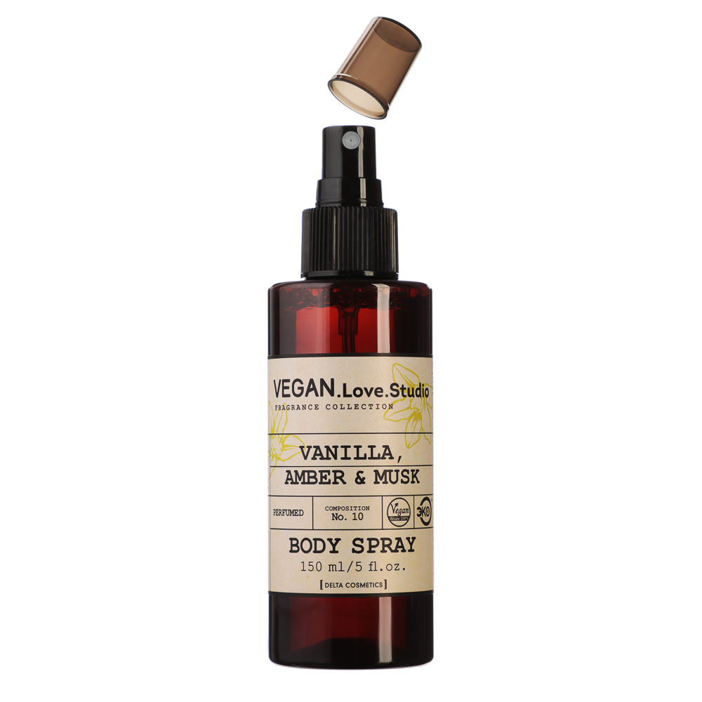 Парфюмированный спрей для тела VEGAN.Love.Studio Vanilla, Amber, Musk, 150 мл, арт.№ 313-322