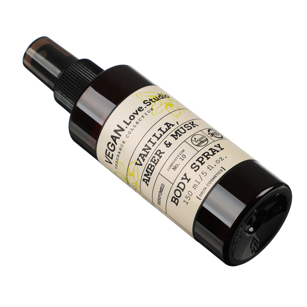 Парфюмированный спрей для тела VEGAN.Love.Studio Vanilla, Amber, Musk, 150 мл, арт.№ 313-322