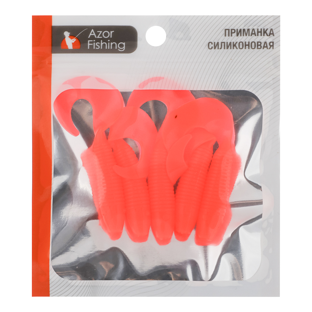 Приманка мягкая "Shad" тм AZOR FISHING, силикон, 7см, 5шт. в уп, 5 цветов, арт.№ 145-173