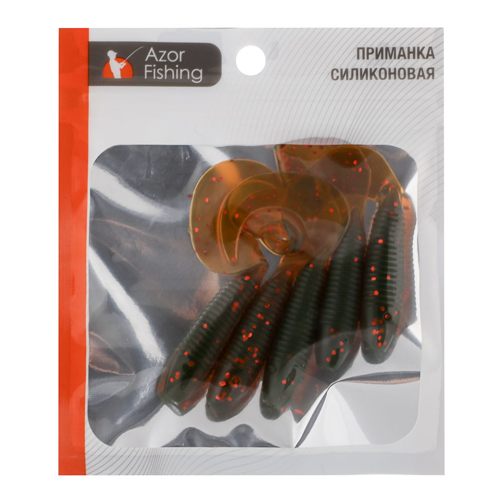 Приманка мягкая "Shad" тм AZOR FISHING, силикон, 7см, 5шт. в уп, 5 цветов, арт.№ 145-173