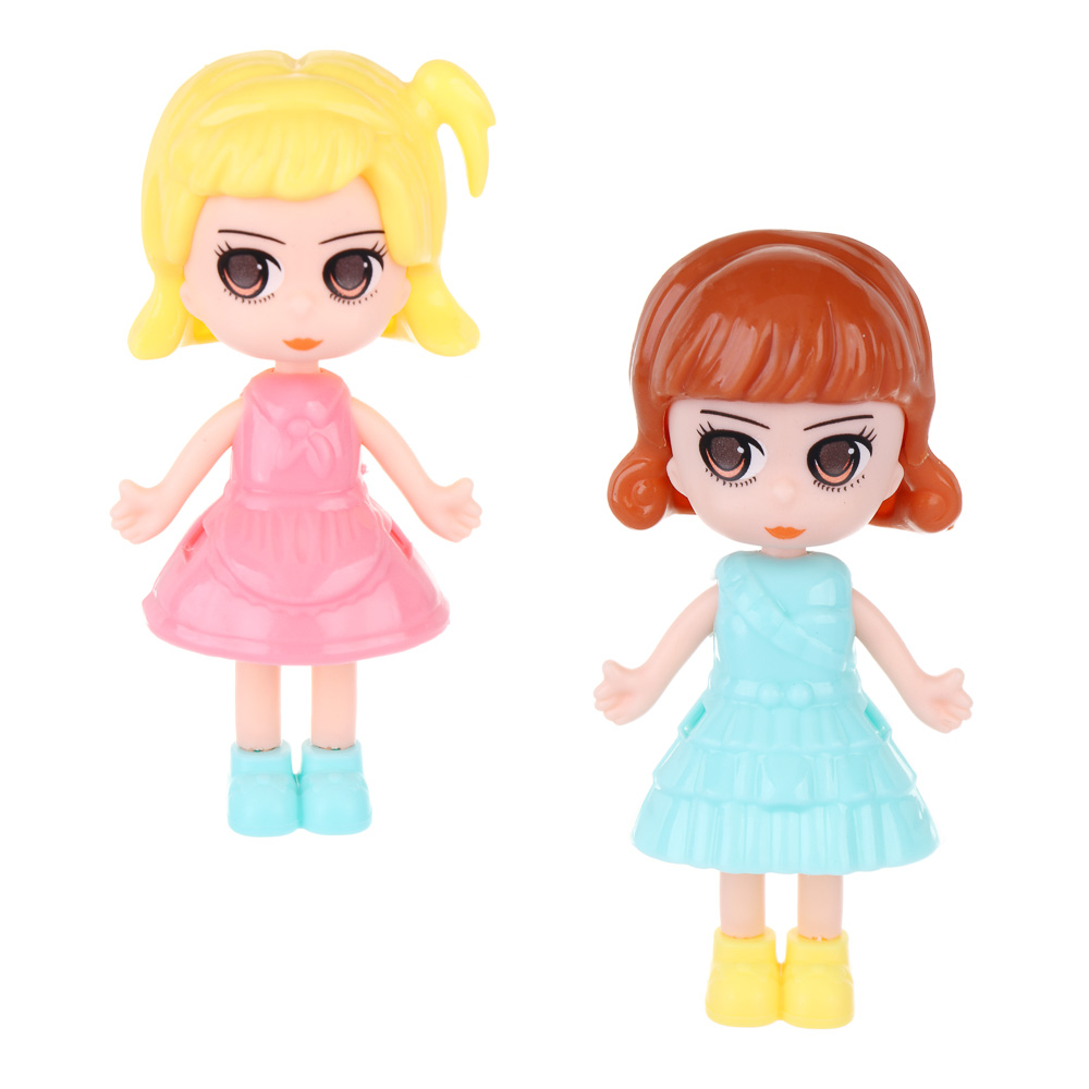 ИГРОЛЕНД Набор игровой "Кукла с питомцем", PP, ABS, 15х20,5х4 см, арт.№ 267-990