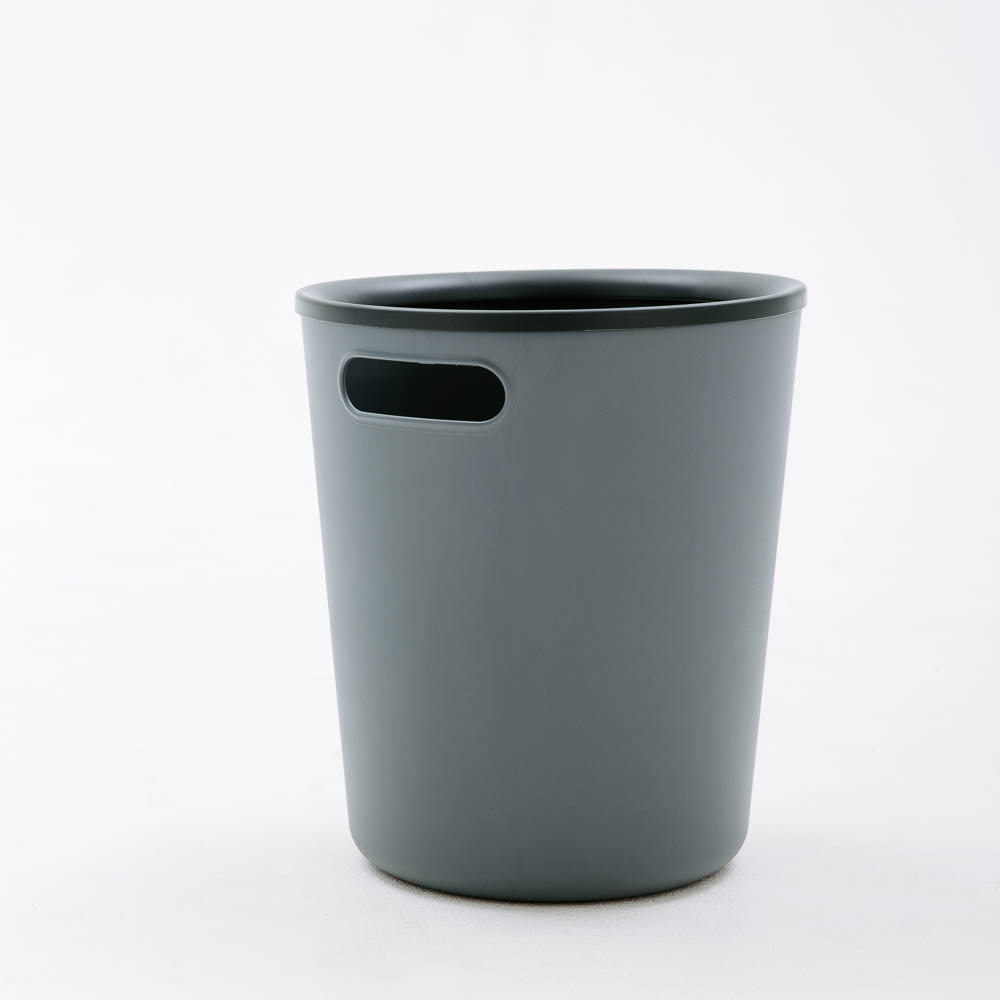 Корзина для мусора 10л Folk, графит, 24х24х28см, арт.№ 407-107