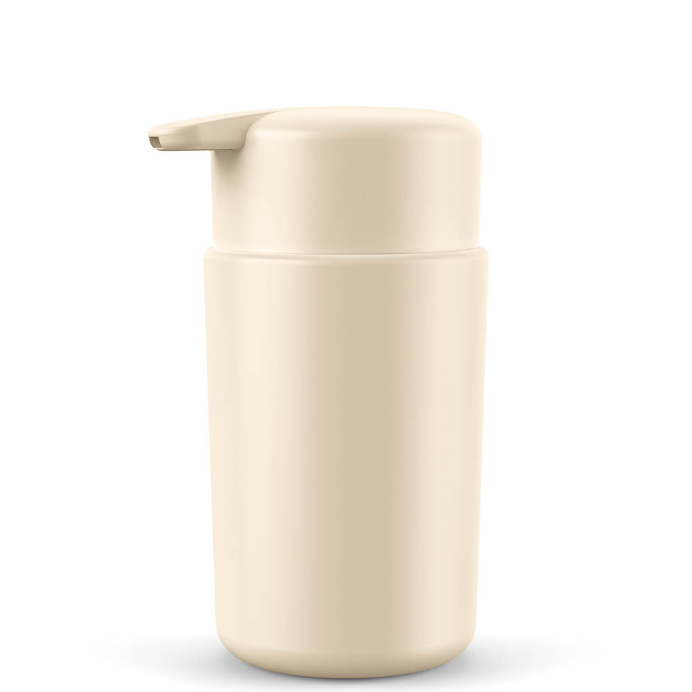 Диспенсер для жидкого мыла Flux, 250мл, бежевый, 7,5х7,5х14,5см, арт.№ 463-623