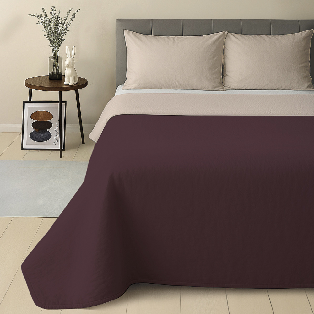 Покрывало тм PROVANCE Бургунди принт, 200х220см, 100% полиэстер, арт.№ 486-248