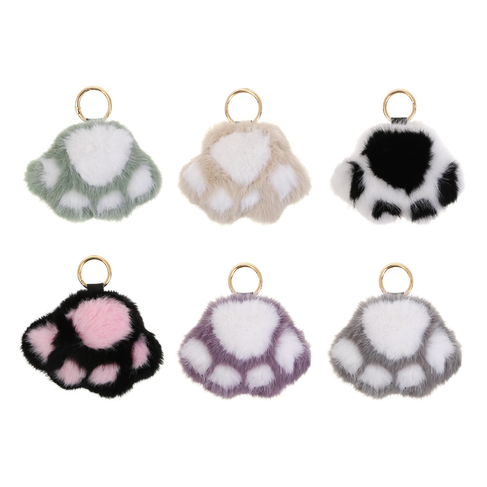 Подвеска мягкая "Лапка", полиэстер, иск. мех, ИГРОЛЕНД, 1811-47, арт.№ 264-579