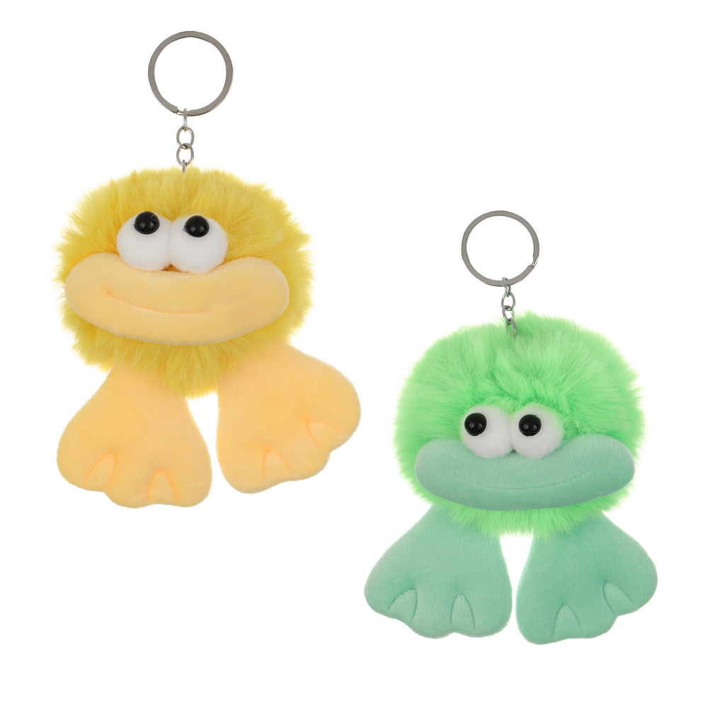 Подвеска мягкая "Улыбака", полиэстер, иск. мех, пластик, металл, тм ИГРОЛЕНД, 1811-48, арт.№ 264-580