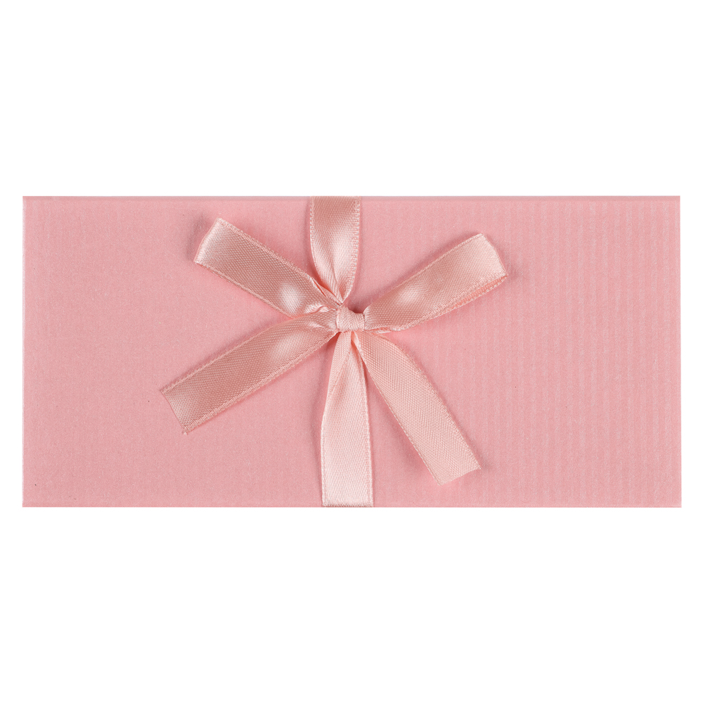 Конверт подарочный ДЛЯ ДЕНЕГ, с бантом, 172х83, розовый, арт.№ 207-261
