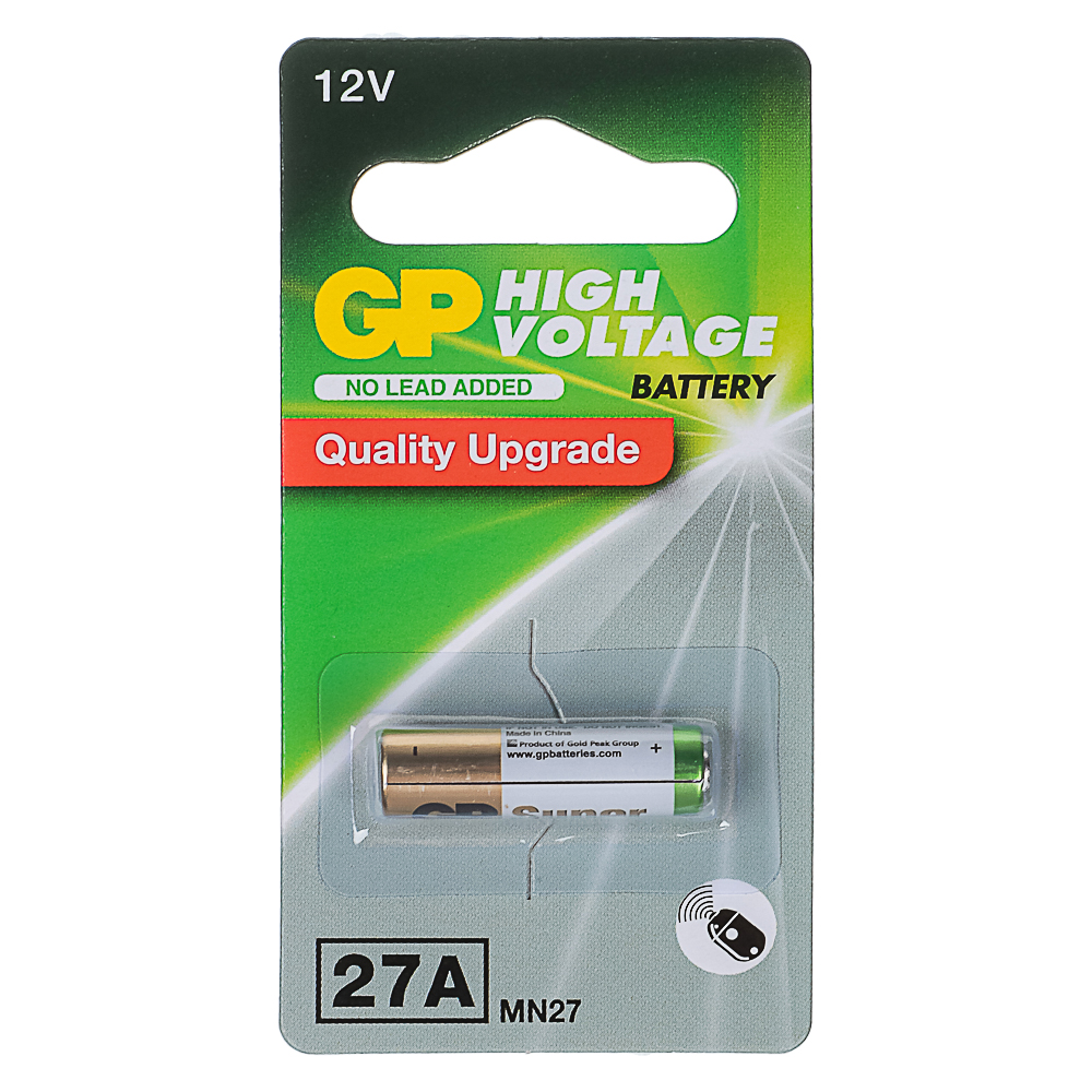 Батарейка 27А GP 1шт в блистере, арт.№ 917-128