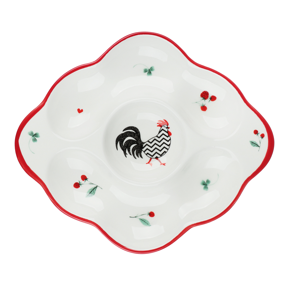 Блюдо для яиц 21,7*19,2*2,5см, керамика, арт.№ 842-142