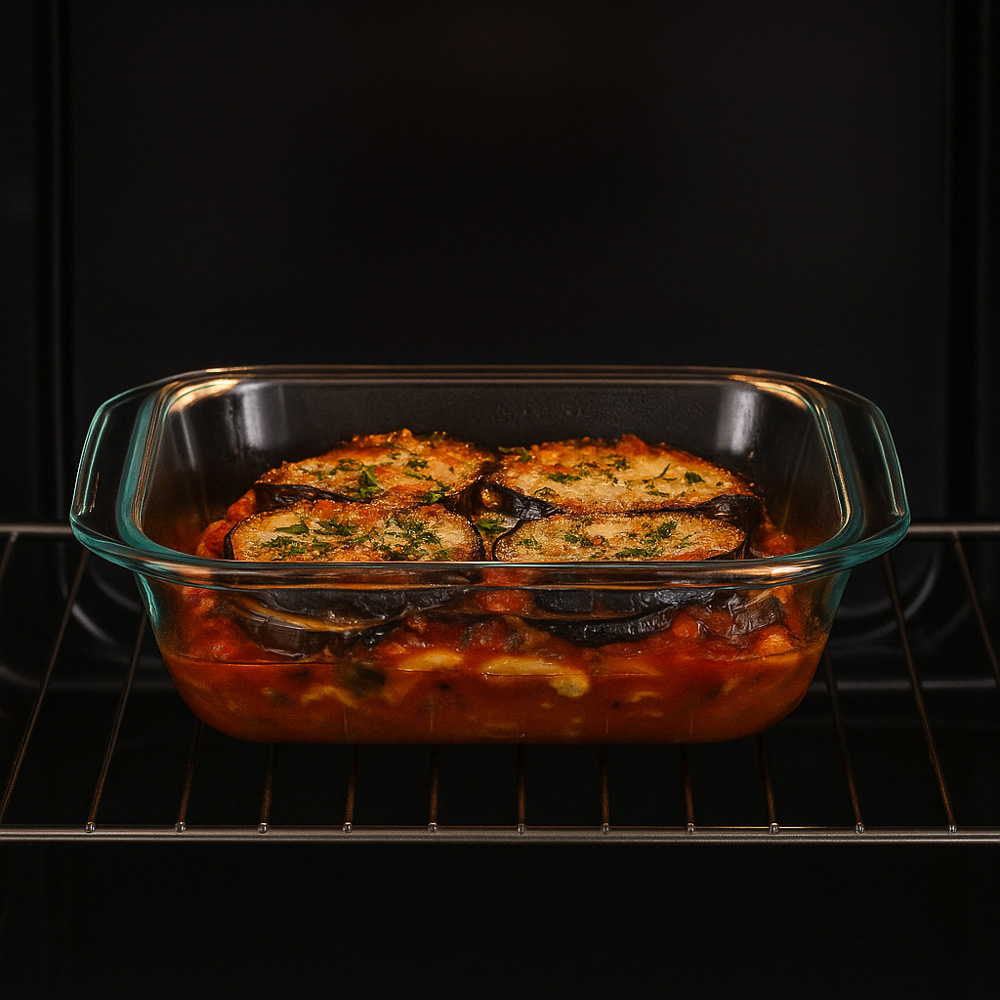 SATOSHI Форма для запекания жаропрочная квадратная, с ручками, стекло, 21,3x18,9x5см, 1,1л, арт.№ 825-031