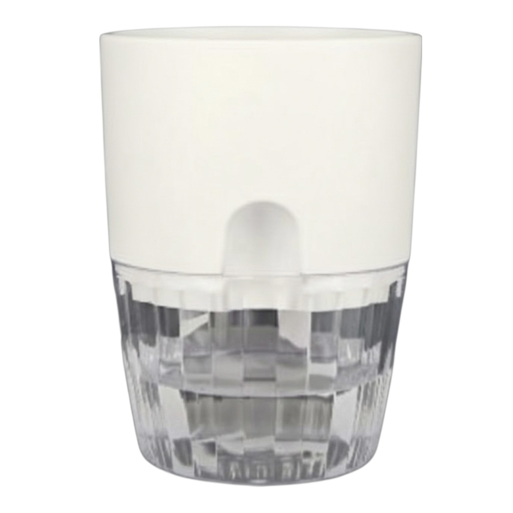 Горшок для цветов с поддоном "Аквадуэт" 1,5л, d13см, цв.белый, арт.№ 164-436