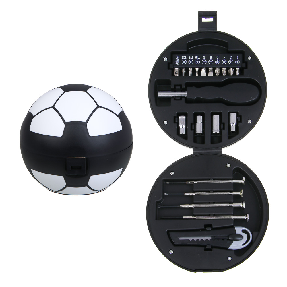 РОКОТ Набор подарочный: 4 головки, 10 бит, отвертка под биты, нож, 4 отвертки для точных работ, арт.№ 736-253