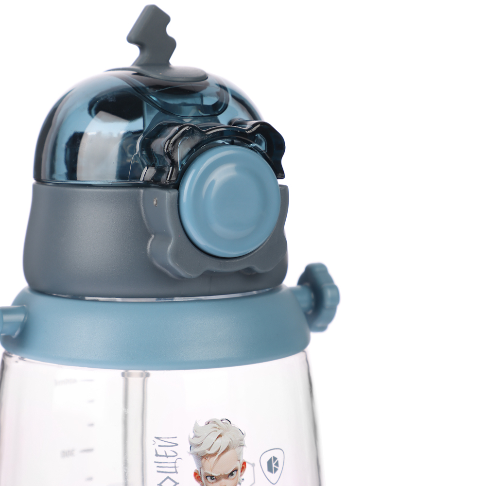 BY Русские Супергерои Бутылка детская с поильником, 8.5x19см,520мл,"Кощей" PC, PP, силикон, арт.№ 088-104