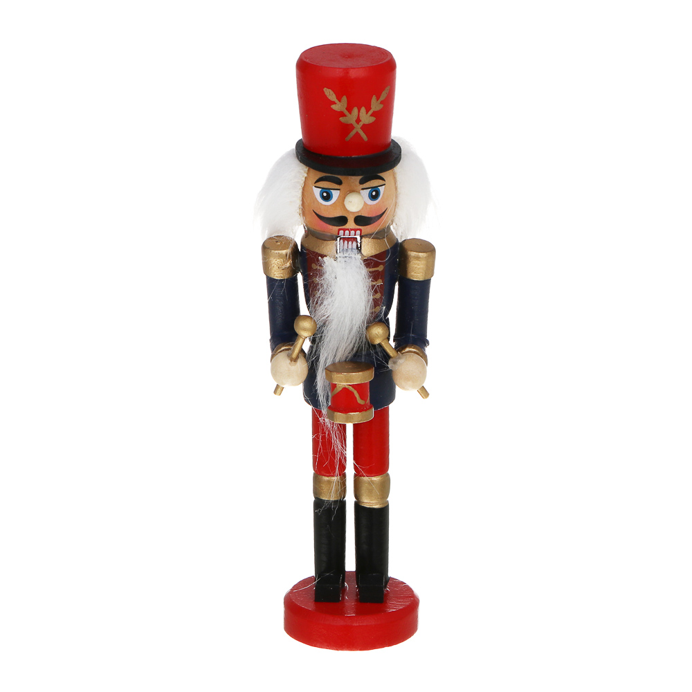 СНОУ БУМ Фигура декоративная "Щелкунчик" 15x4 см дерево, 3 дизайна, арт.№ 396-224