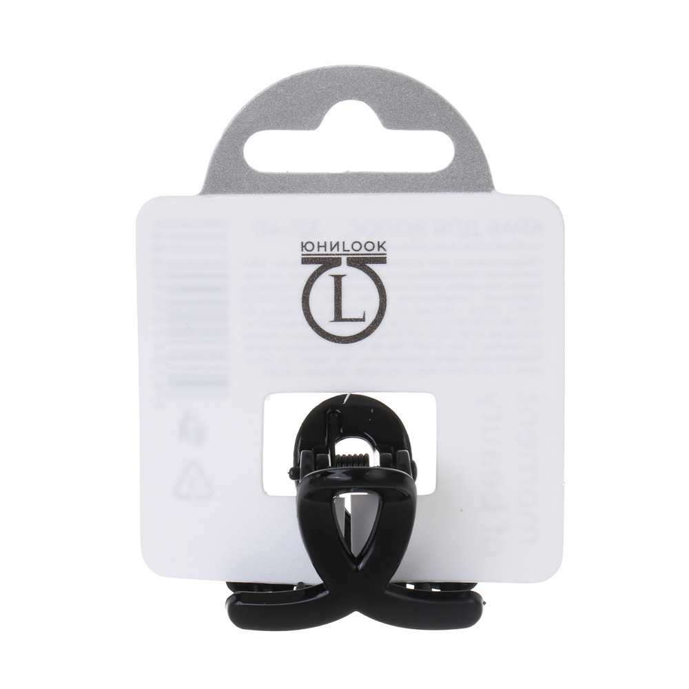 Краб для волос, тм ЮНИLOOK, 3см, полистирол, 4 цвета, #15, арт.№ 321-411