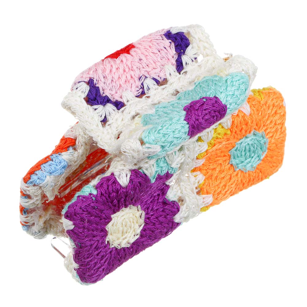 ЮНИLOOK Краб для волос, 8,5см, полиэстер, пластик, 3 дизайна, арт.№ 321-367