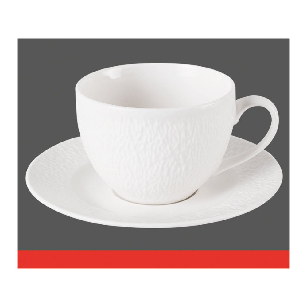 Набор чайный 2 пр., 375мл, MILLIMI, Узоры белые, фарфор, арт.№ 802-560