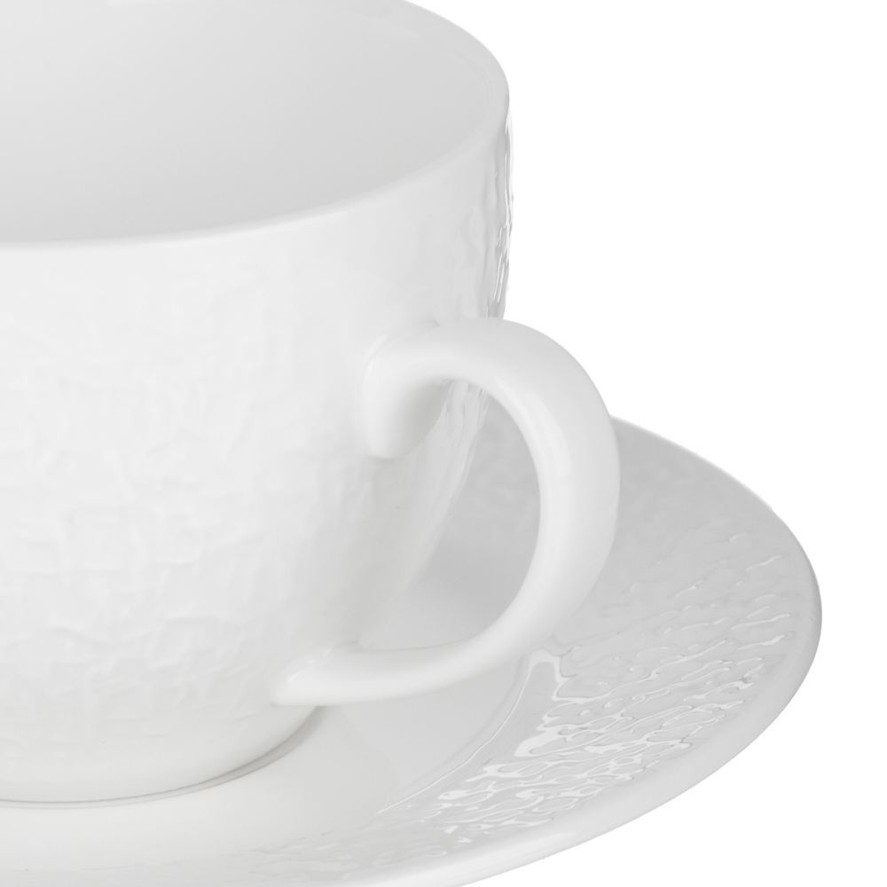 Набор чайный 2 пр., 275мл, MILLIMI, Узоры белые, фарфор, арт.№ 802-560