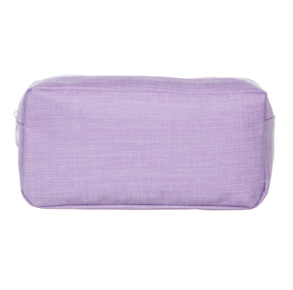 Пенал прямоугольный, 22х11х5см, 1 отд., накладной карман, значки, п/э под ткань, 4 цвета, пакет, арт.№ 238-408