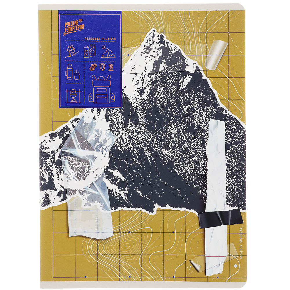 Тетрадь общая BY Русские Супергерои, формат А4, 48л. в клетку, на скобе, скруглен. углы, в ассортим., арт.№ 801-091