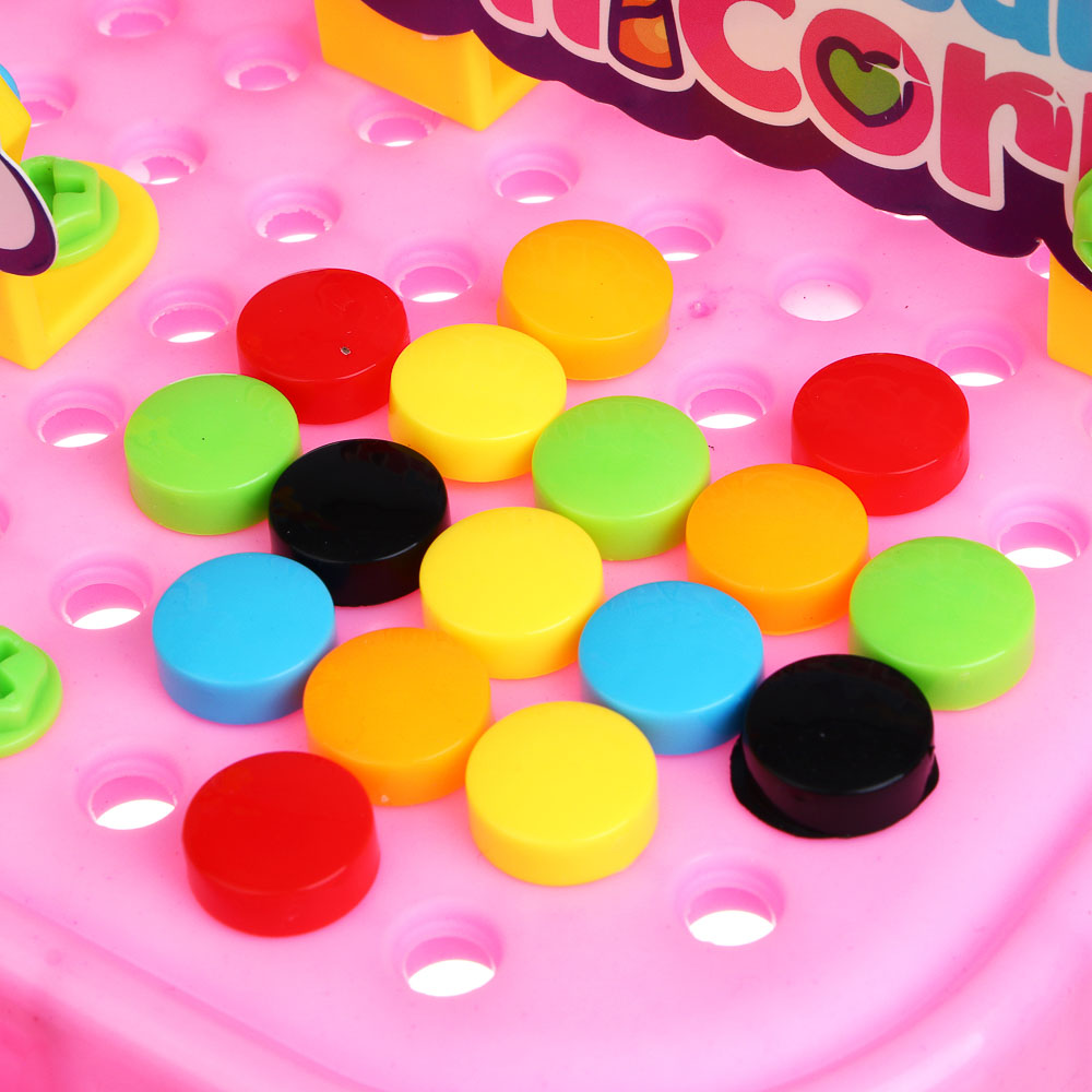 ИГРОЛЕНД Конструктор с шуруповёртом в чемоданчике "Шурупики", РР, ABS, 24,5х7,5х18,5см, 2 дизайна, арт.№ 859-100