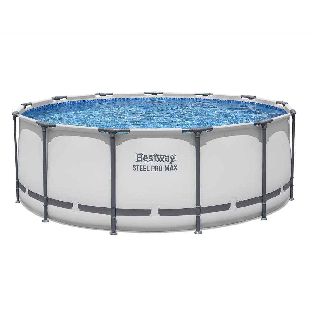 Бассейн каркасный тм Bestway Steel Pro Max 396х122см, фильтр-насос 3028л/ч, лестница, тент, 5618W, арт.№ 107-049